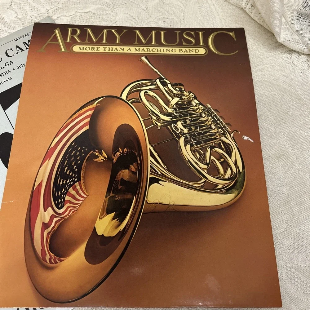 Vintage Trombone Folders,‎ UGA Music Camp, Army Music Sheet Music, 1992 Music
